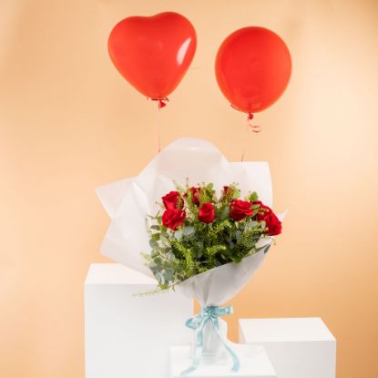Picture of Savanna Amour Elegance Bouquet |Balloon