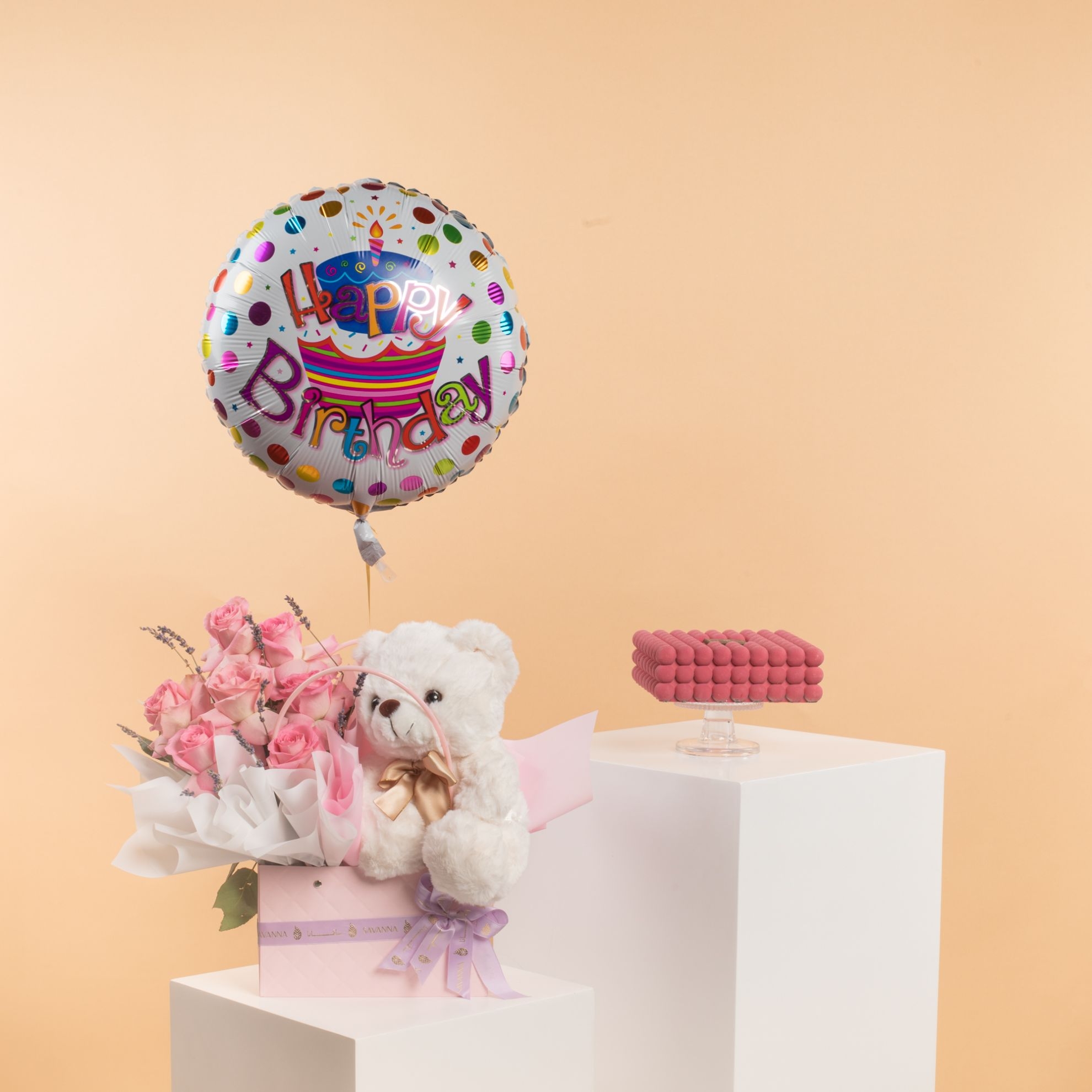 Picture of Dinara  Pink Birthday Cake  |Balloon