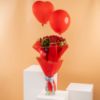 Picture of savanna red bouquet  |Balloon