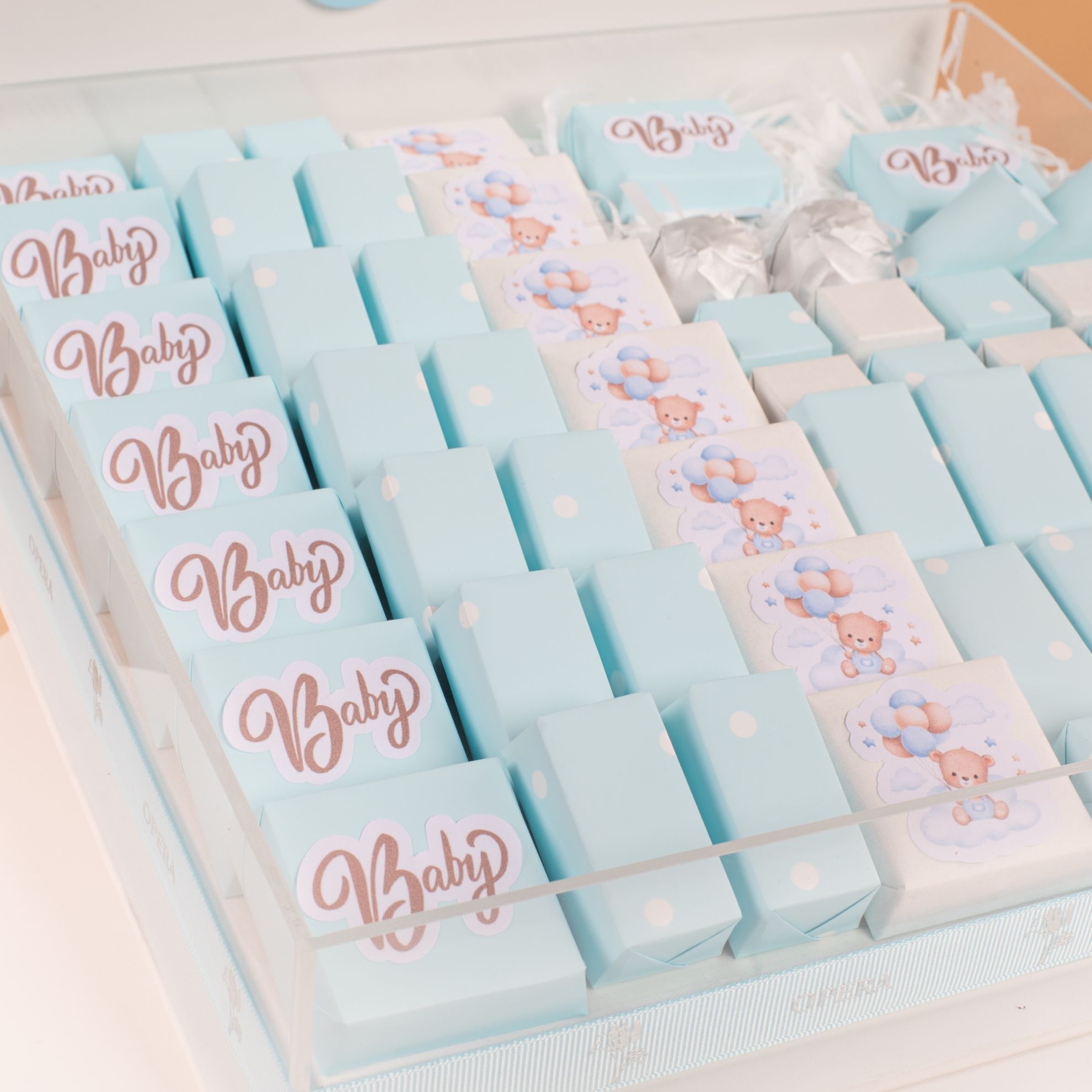 Picture of Opera Welcome Baby Boy Chocolate Tray