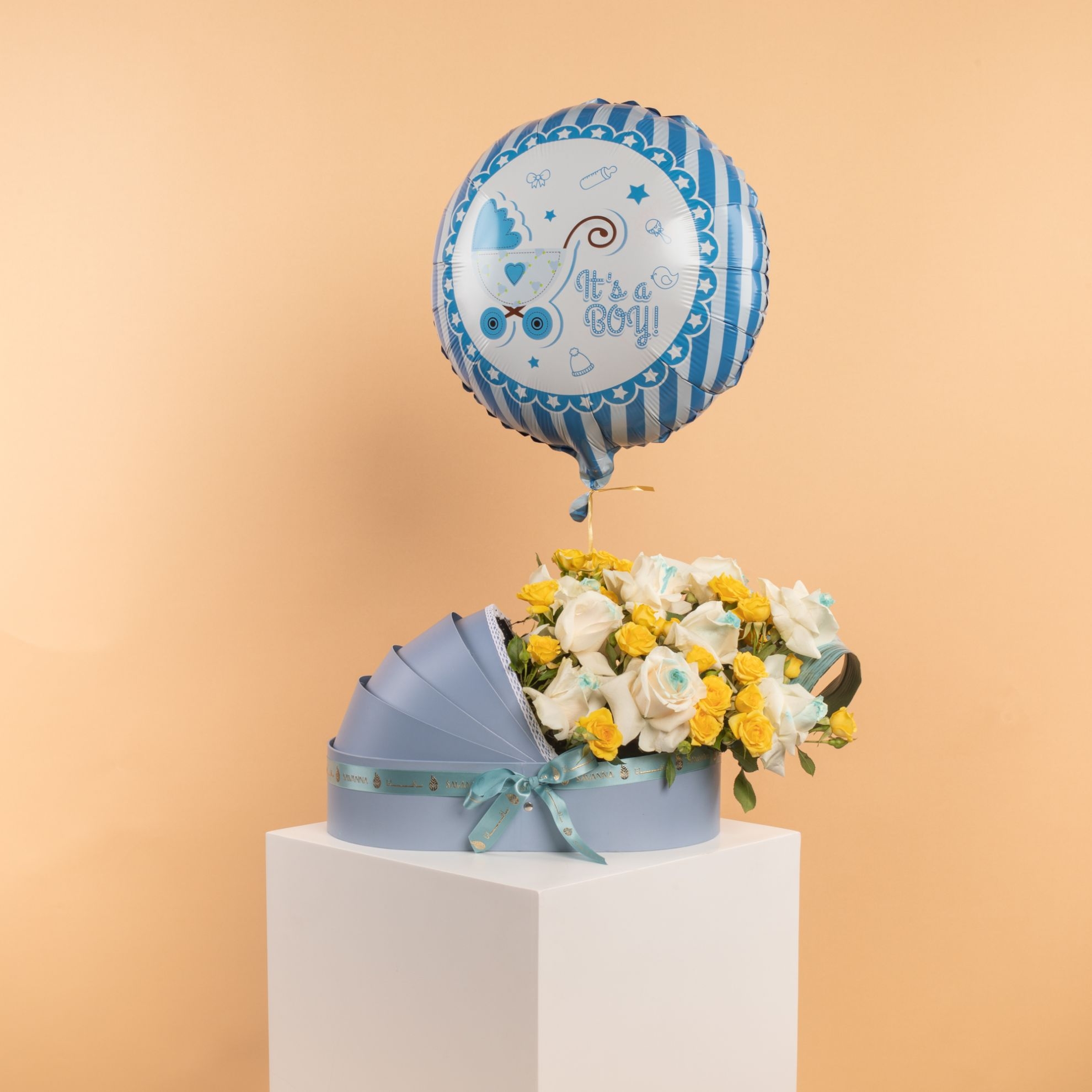 Picture of Welcome Baby Boy Flowers Gift