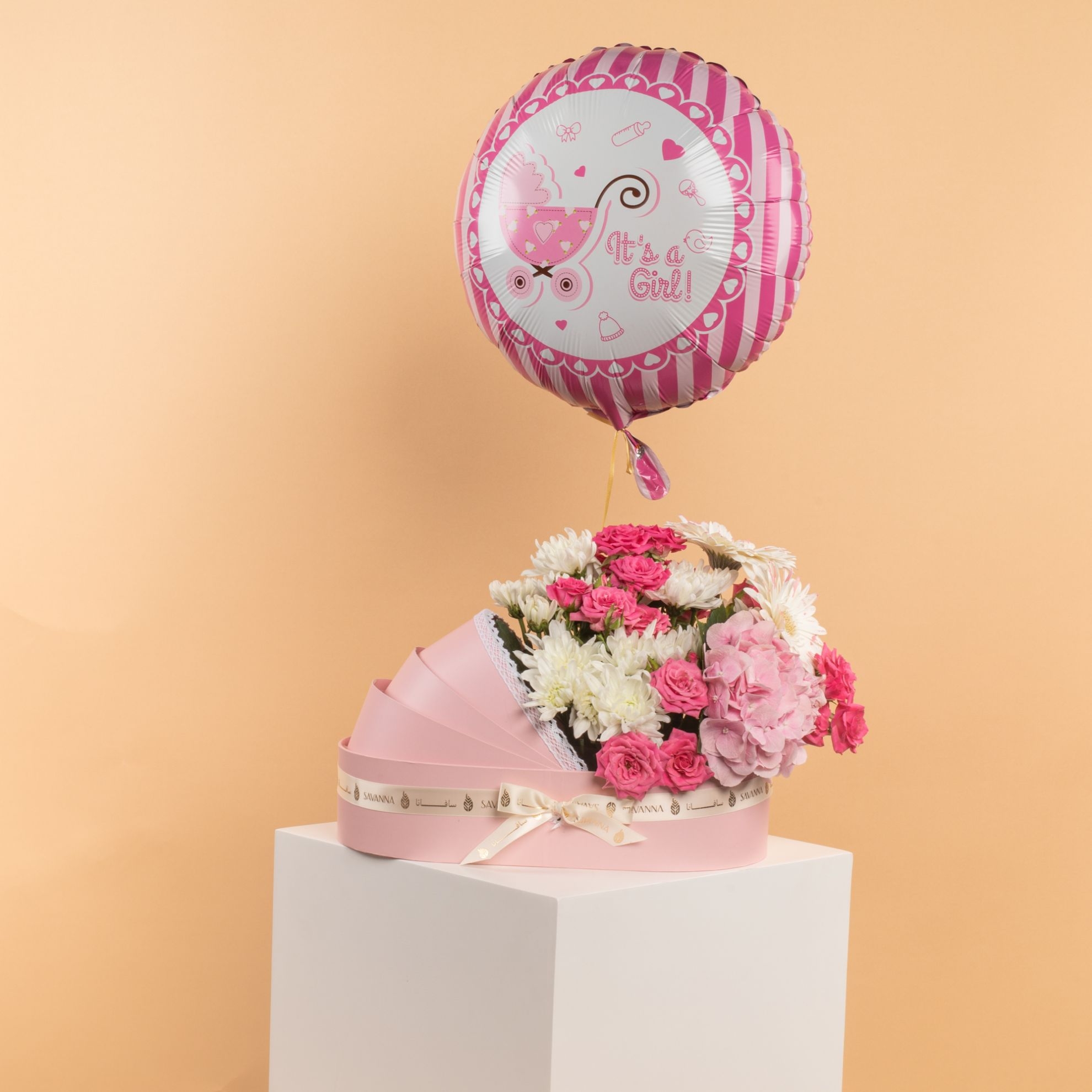 Picture of Welcome Baby Girl Flowers Gift