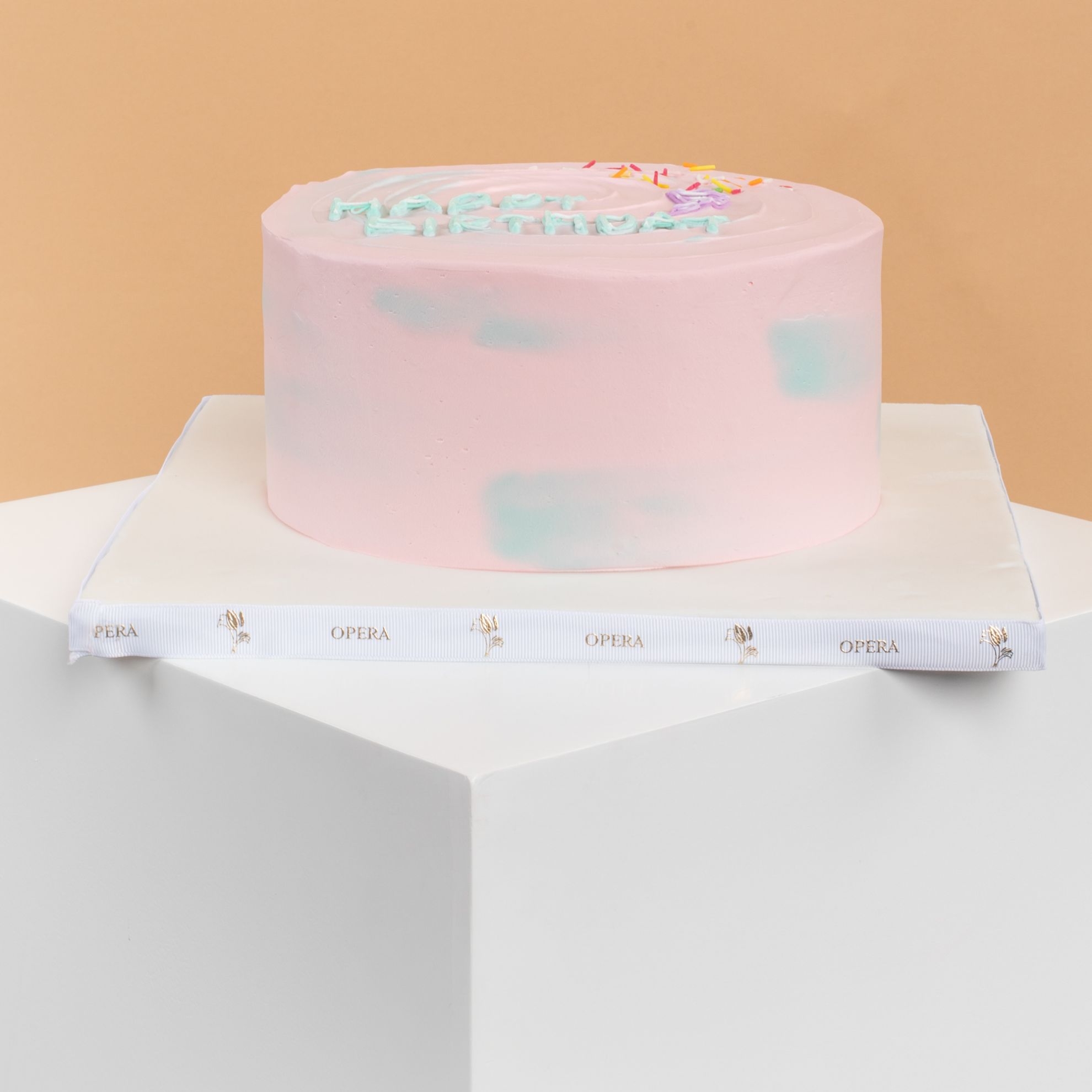 Picture of Opera Vanilla and Chocolate Birthday Cake