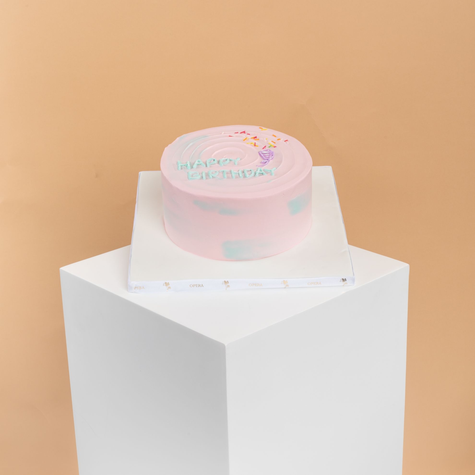 Picture of Opera Vanilla and Chocolate Birthday Cake