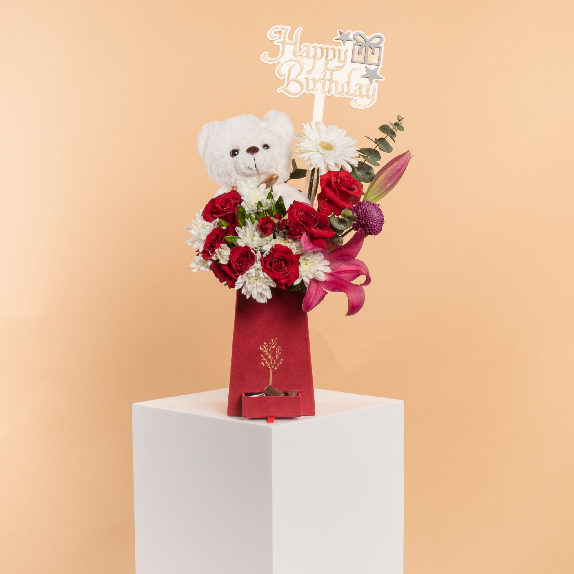 Picture of Savanna Birthday Gift | Teddy Bear | Chocolate