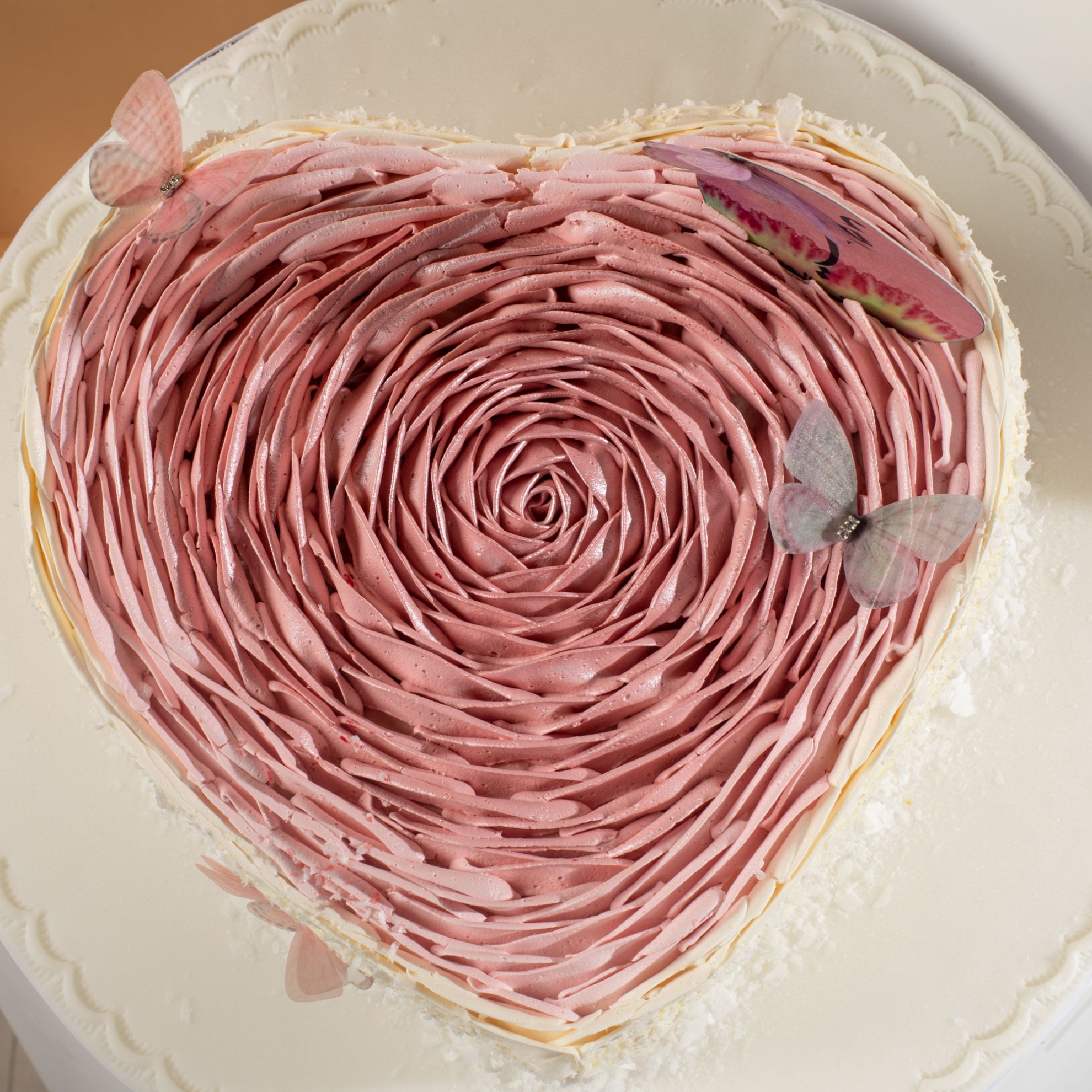 Picture of Opers Heart Cake For Mom |Chocolate and Vanilla