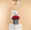 Picture of Savanna Birthday Flowers  Gift |Teddy Bear| Balloon