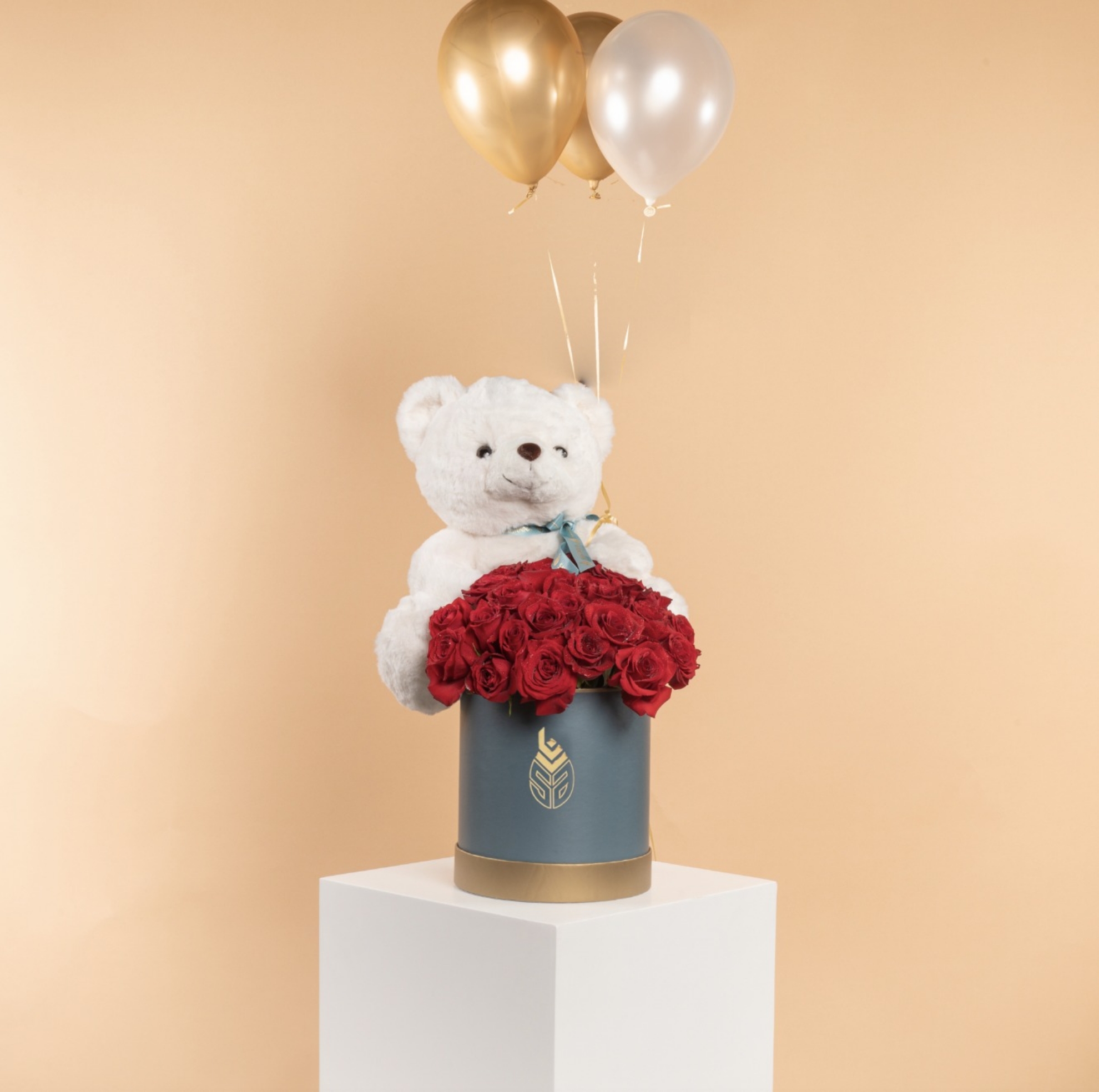 Picture of Savanna Birthday Flowers  Gift |Teddy Bear| Balloon