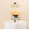 Picture of savanna graduation vase |Peach Rose