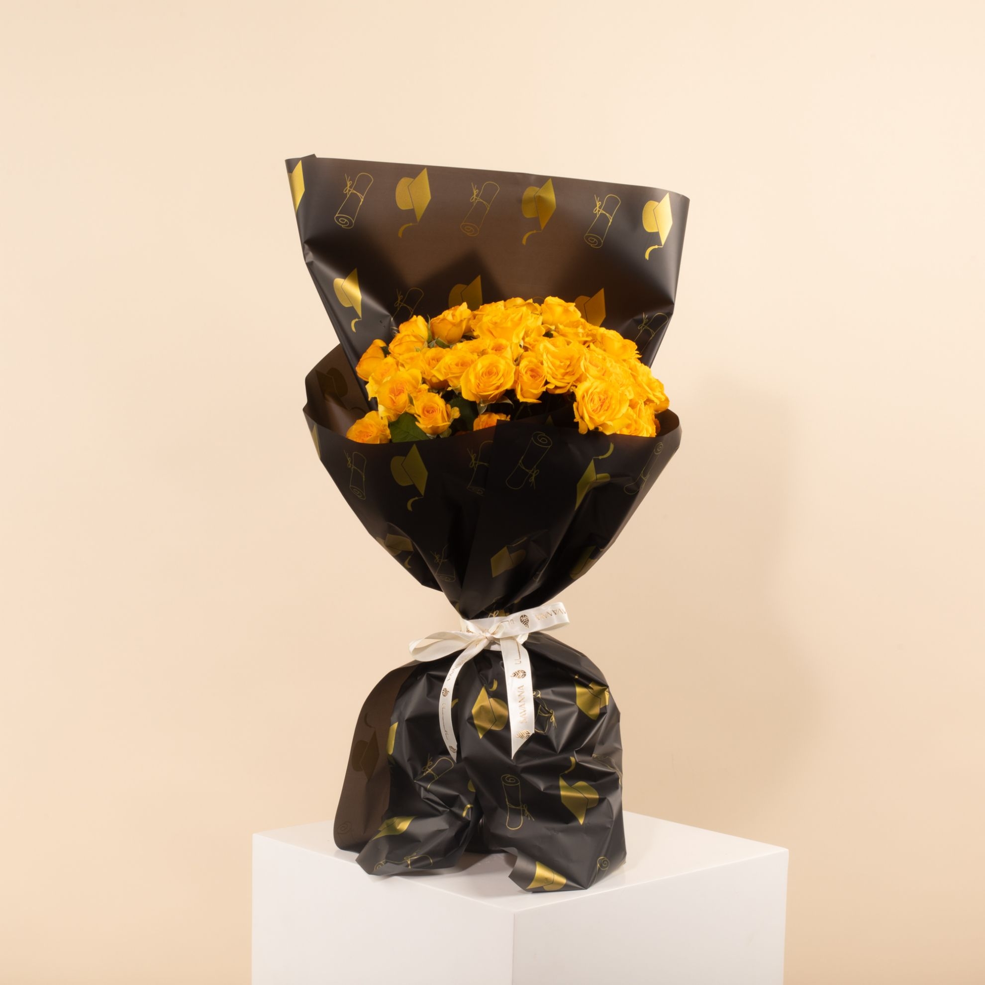 Picture of Savanna Graduation Bouquet |Baby Rose Yellow