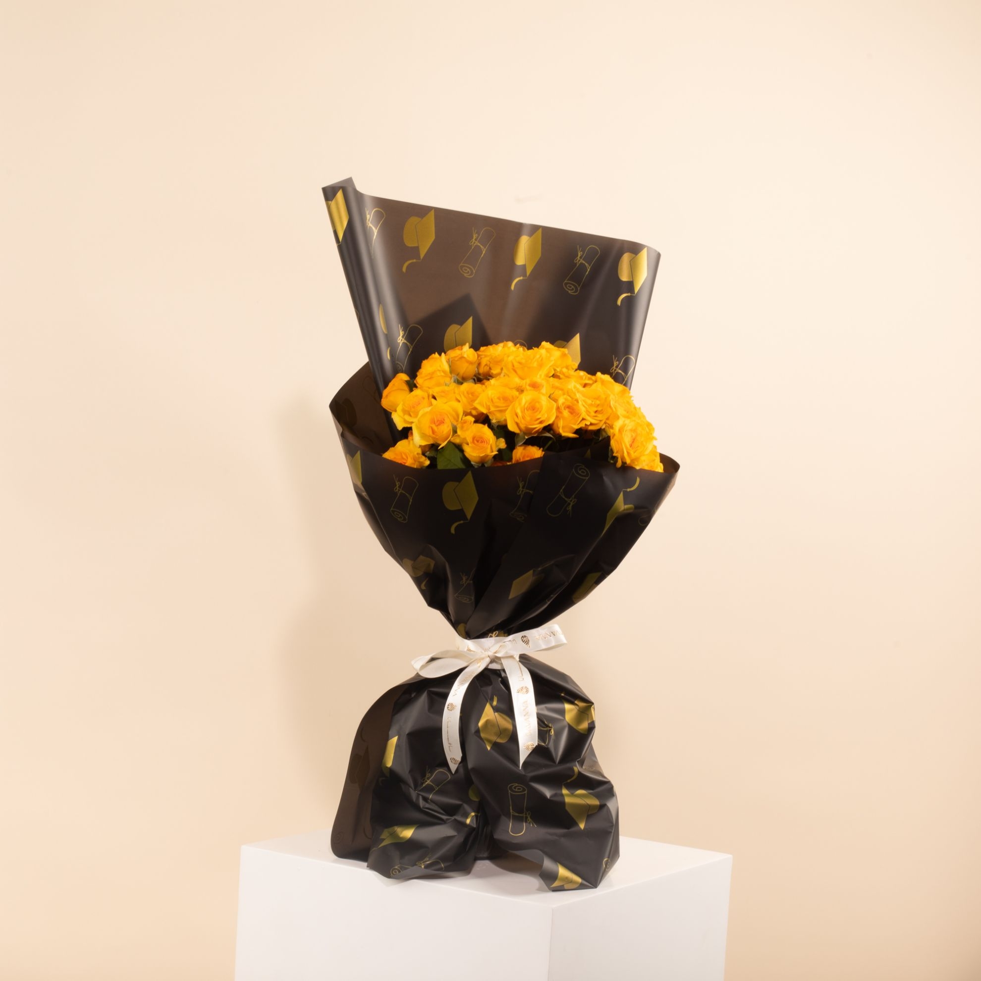 Picture of Savanna Graduation Bouquet |Baby Rose Yellow