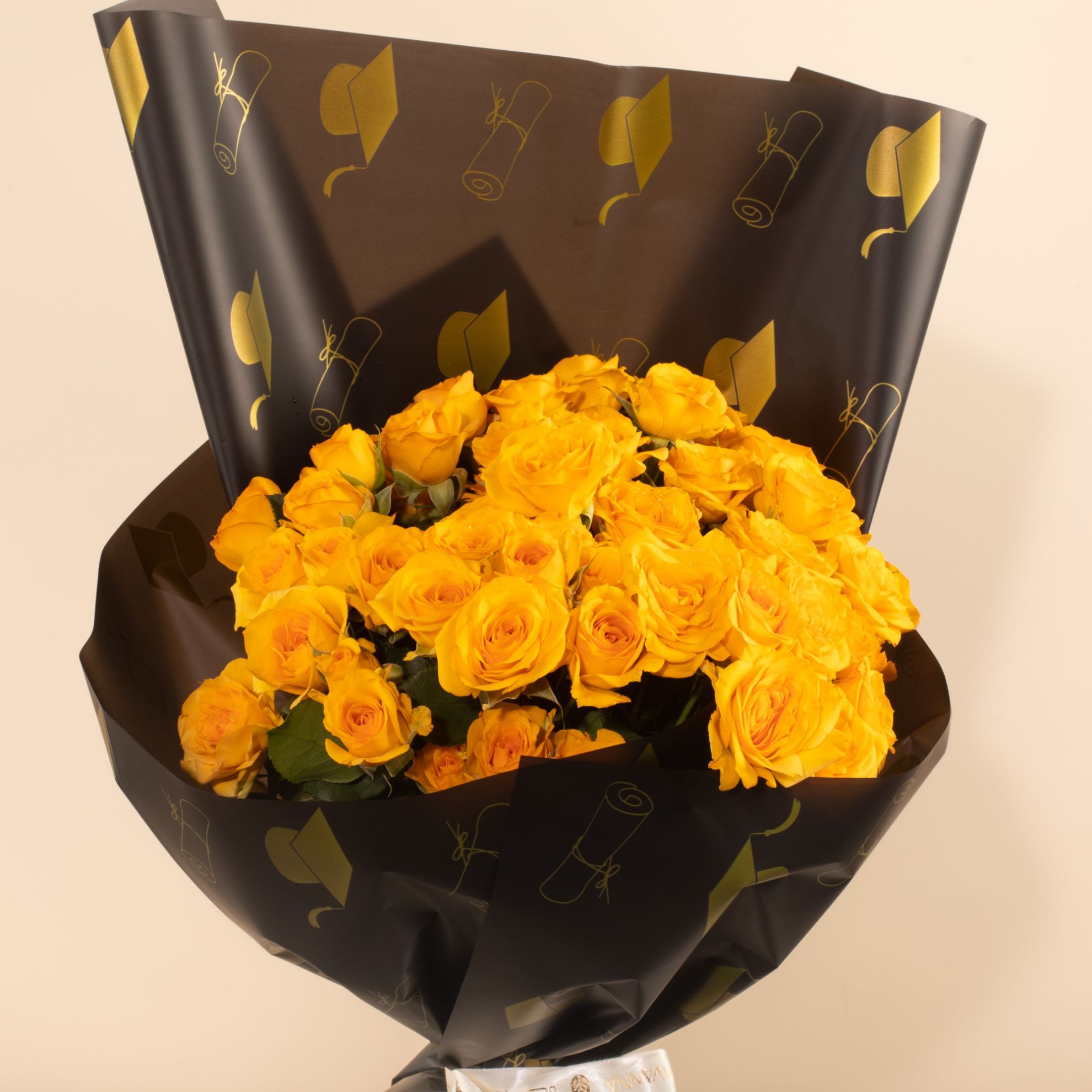 Picture of Savanna Graduation Bouquet |Baby Rose Yellow
