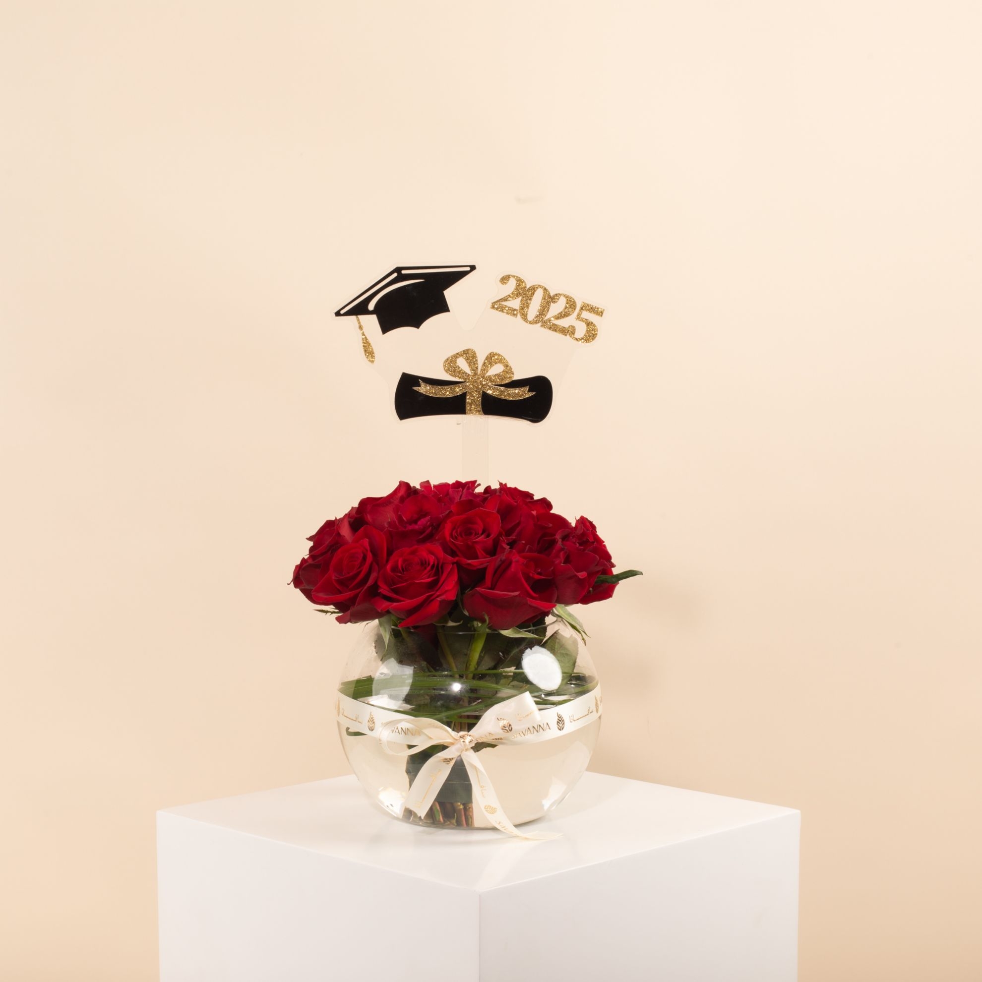Picture of Graduation vase |20 Red roses