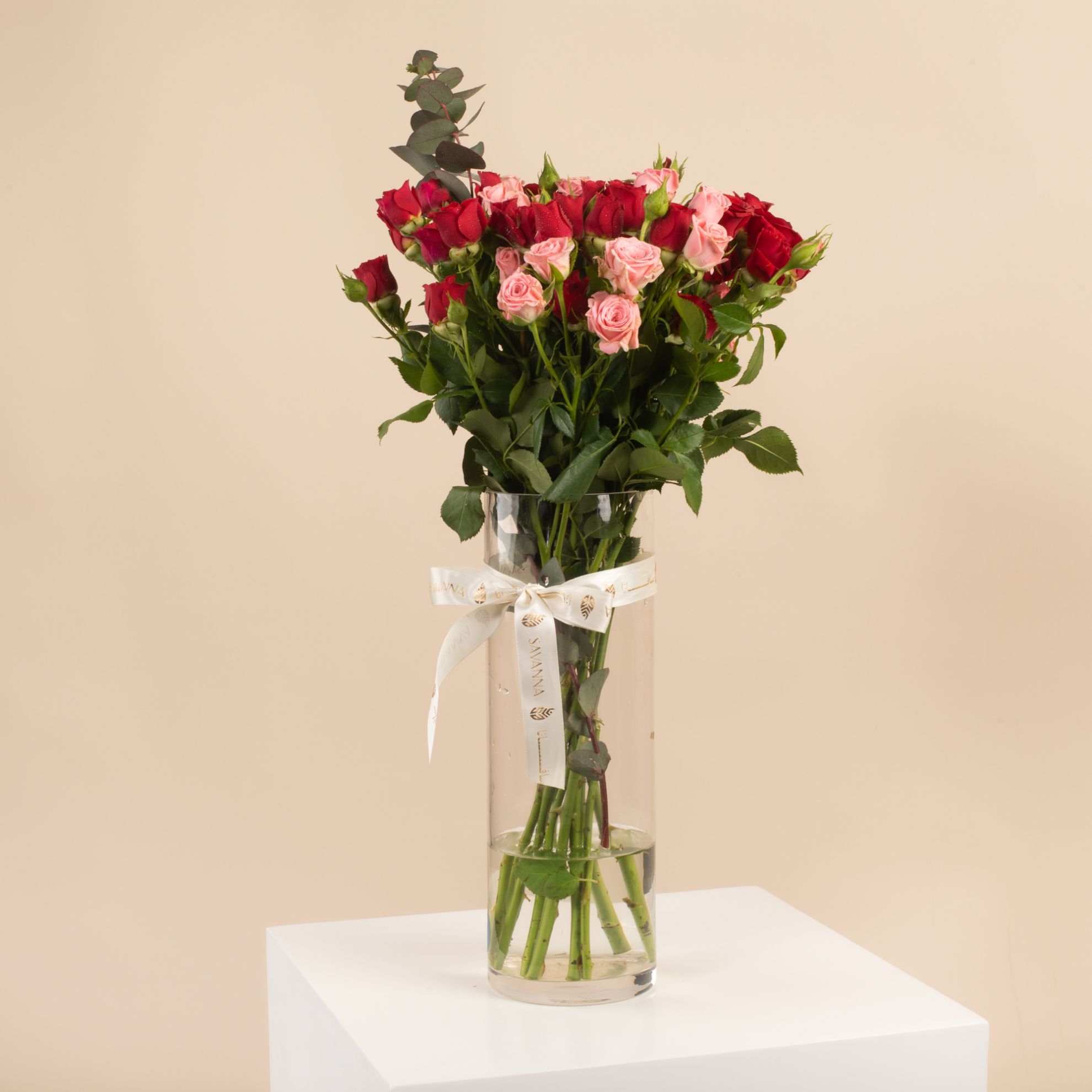Picture of Graduation Vase |Baby Rose red & pink
