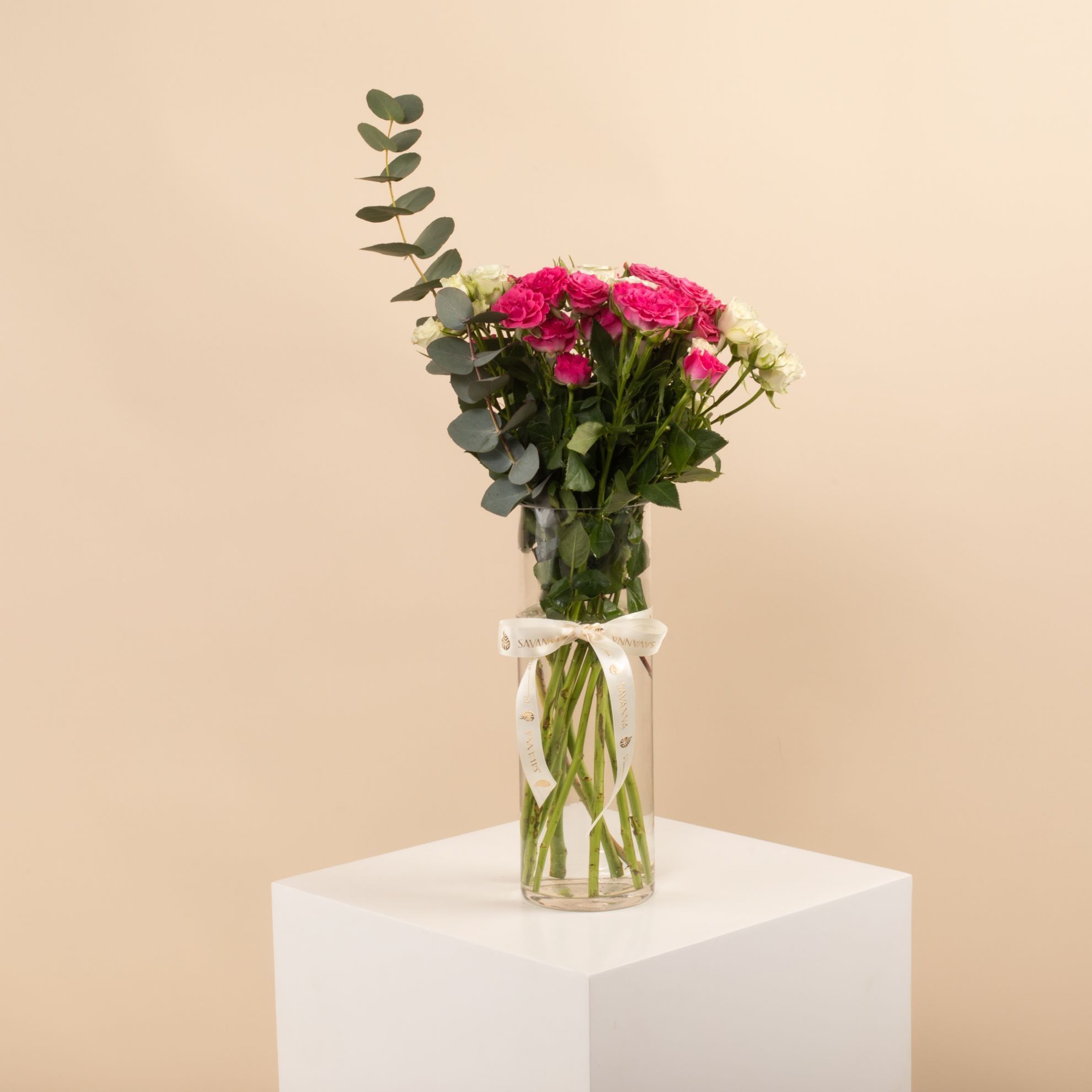 Picture of Graduation Vase | Baby Rose FuD38:D39chsia & White