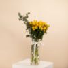 Picture of Graduation Vase |Baby Rose Yellow