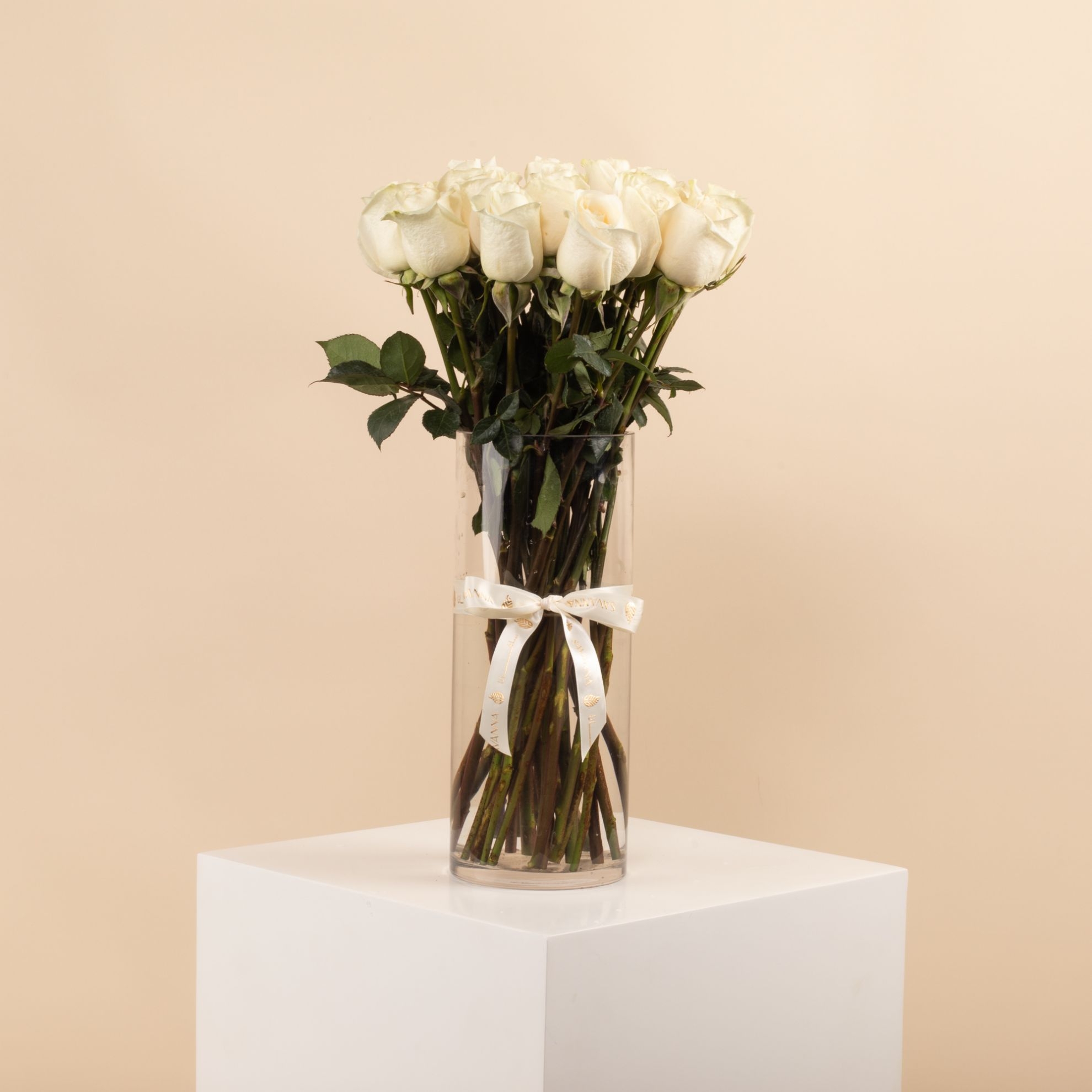 Picture of Graduation Vase | White roses