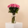 Picture of Graduation Vase | Fuchsia Roses