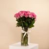 Picture of Graduation Vase | Fuchsia Roses