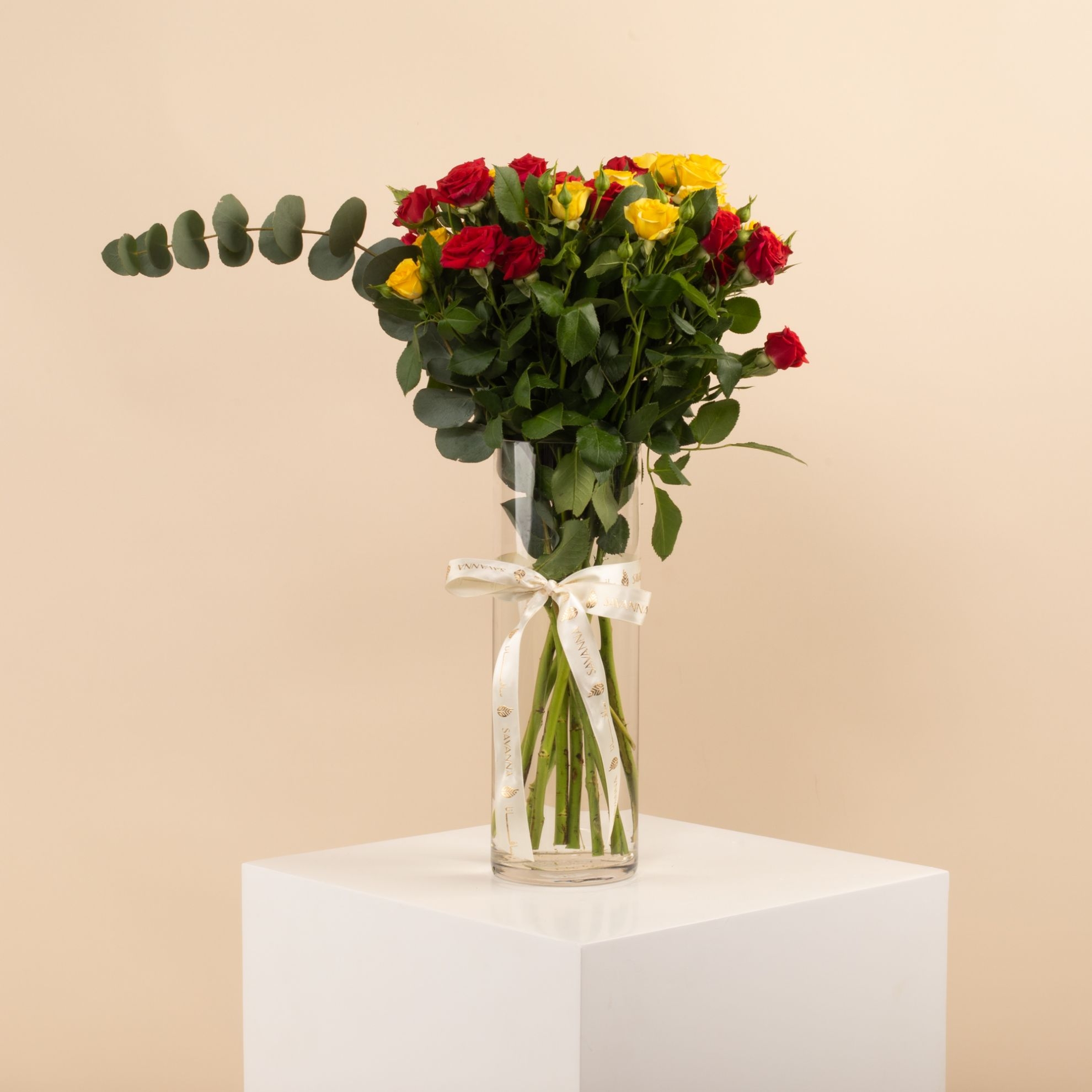 Picture of Savanna Vase | Baby Rose Red & Yellow