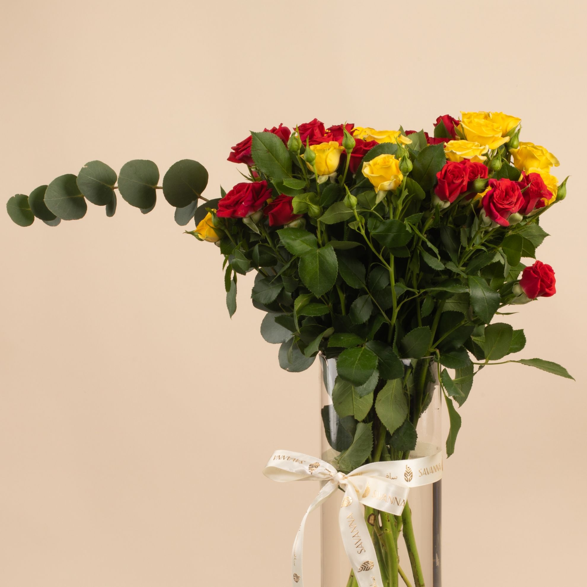 Picture of Savanna Vase | Baby Rose Red & Yellow