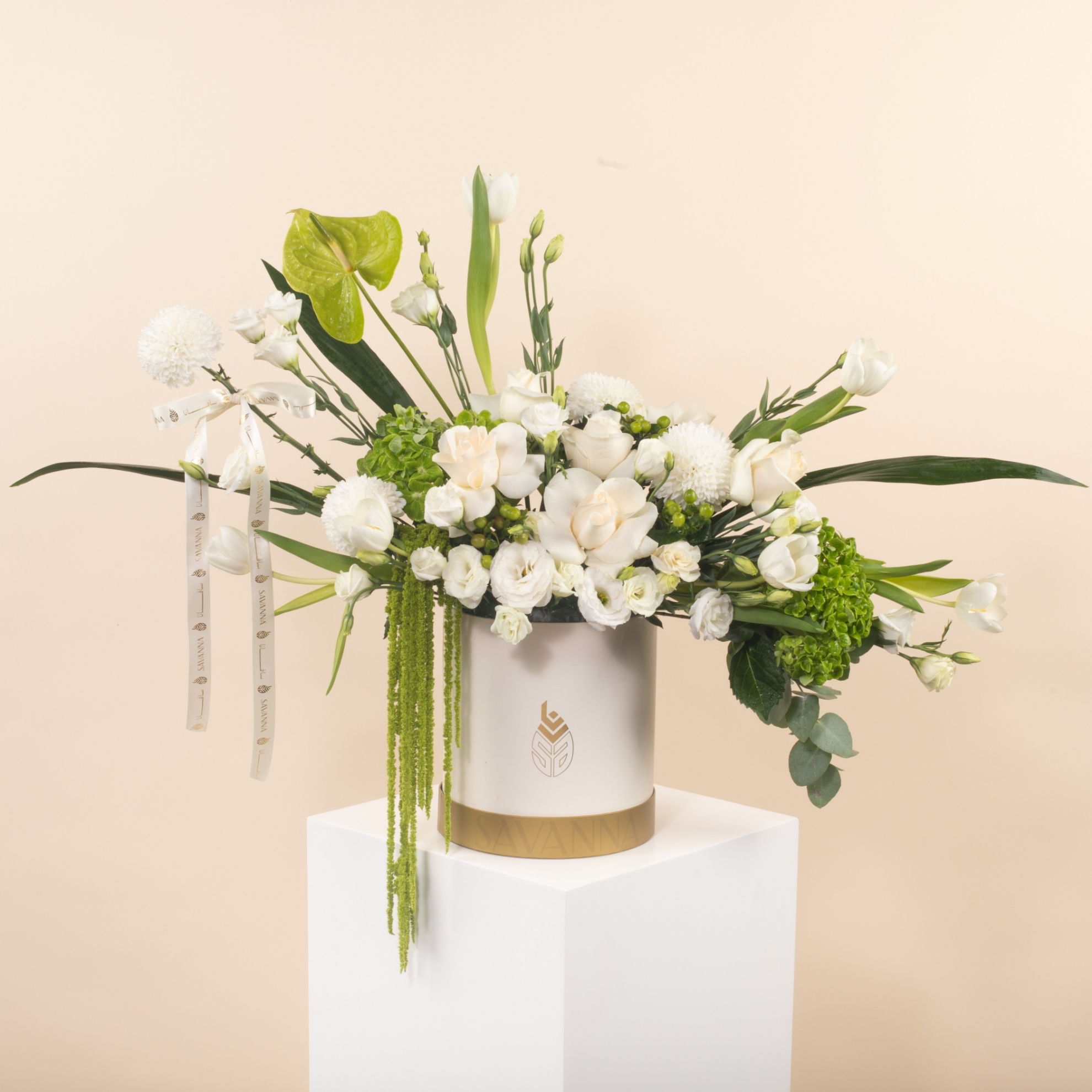 Picture of Savanna Flowers Box White Roses