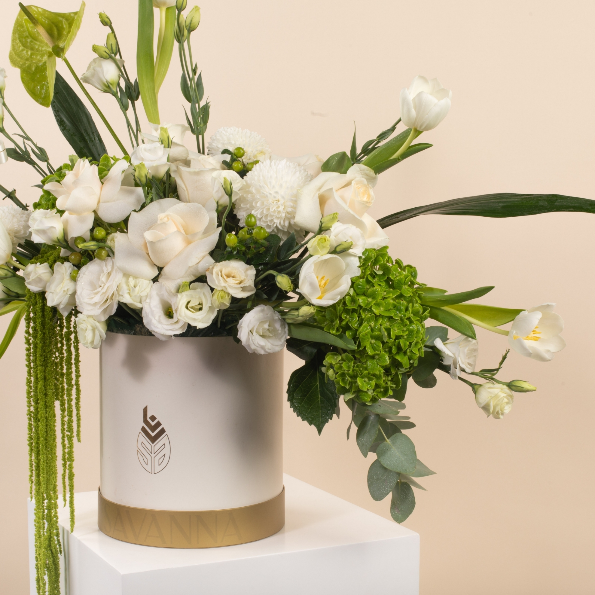 Picture of Savanna Flowers Box White Roses