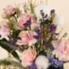 Picture of Savanna Glass Vase  | Purple Amaranthus