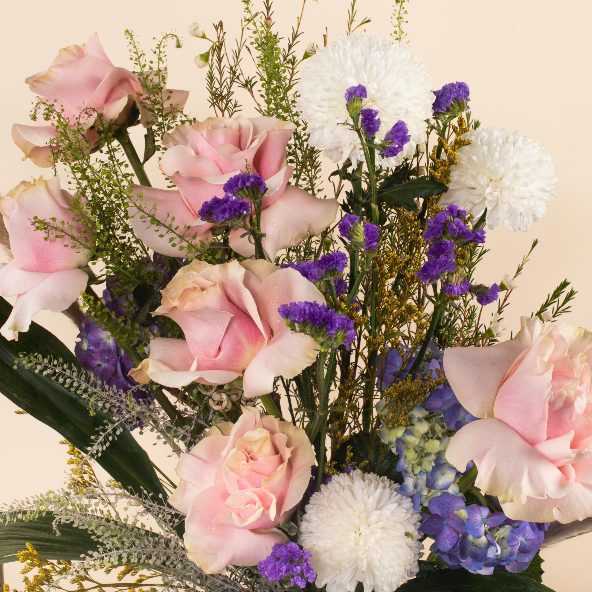 Picture of Savanna Glass Vase  | Purple Amaranthus
