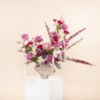 Picture of Savanna Glass Vase Purple Roses
