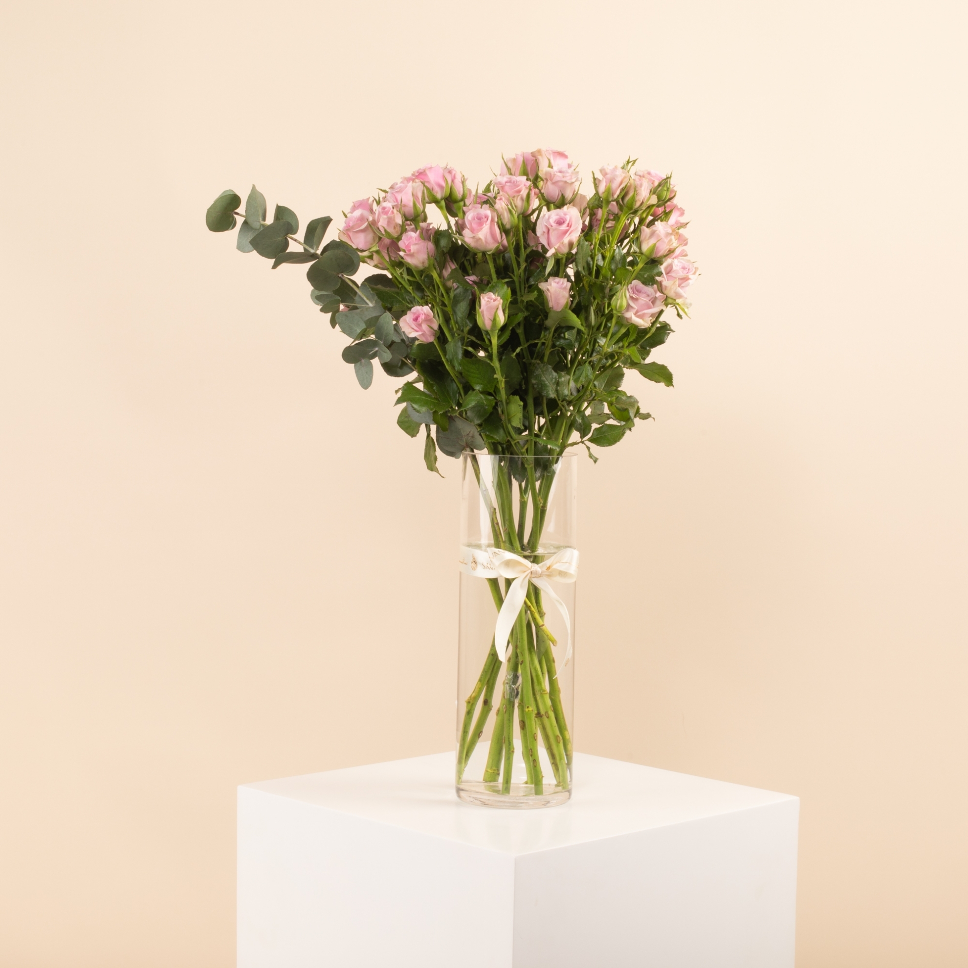 Picture of Birthday  Vase |Baby Rose Purple