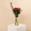 Picture of Birthday  Vase | Baby Rose Fuchsia & White