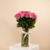 Picture of Birthday Vase | Fuchsia Roses