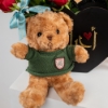 Picture of Heart Black BoxBrown Teddy BearRed Ros