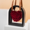 Picture of Black Heart Bag |Baby Red Rose