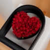 Picture of Black Heart Bag |Baby Red Rose