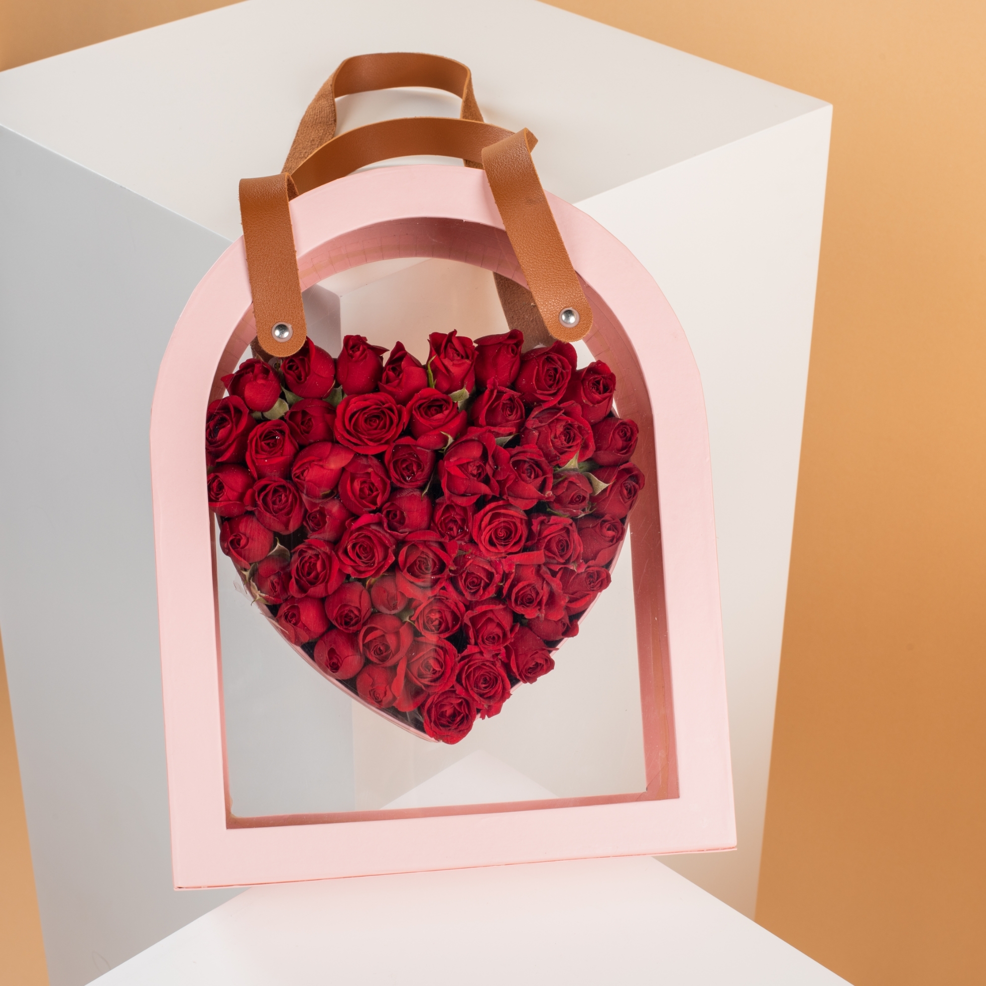 Picture of Pink Heart Bag | Baby Red Rose