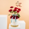 Picture of Savanna Round Box |Red Rose
