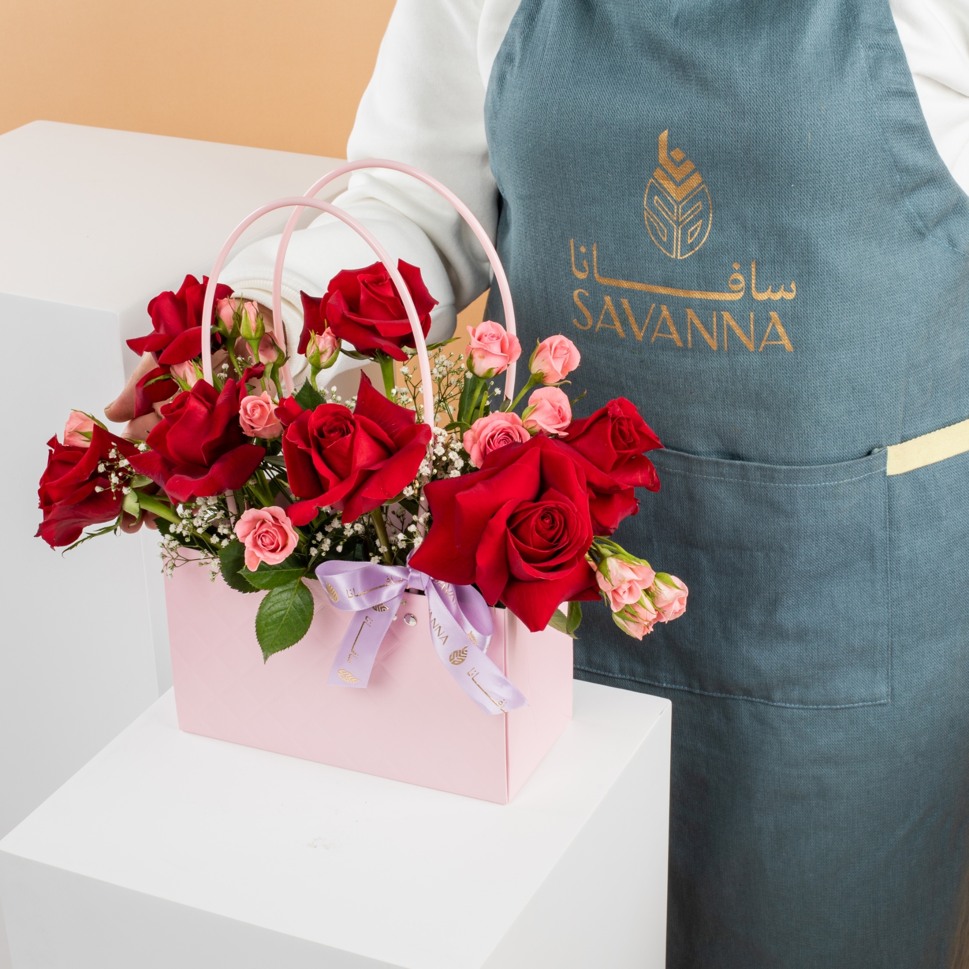 Picture of Savanna Pink Flowers Bag