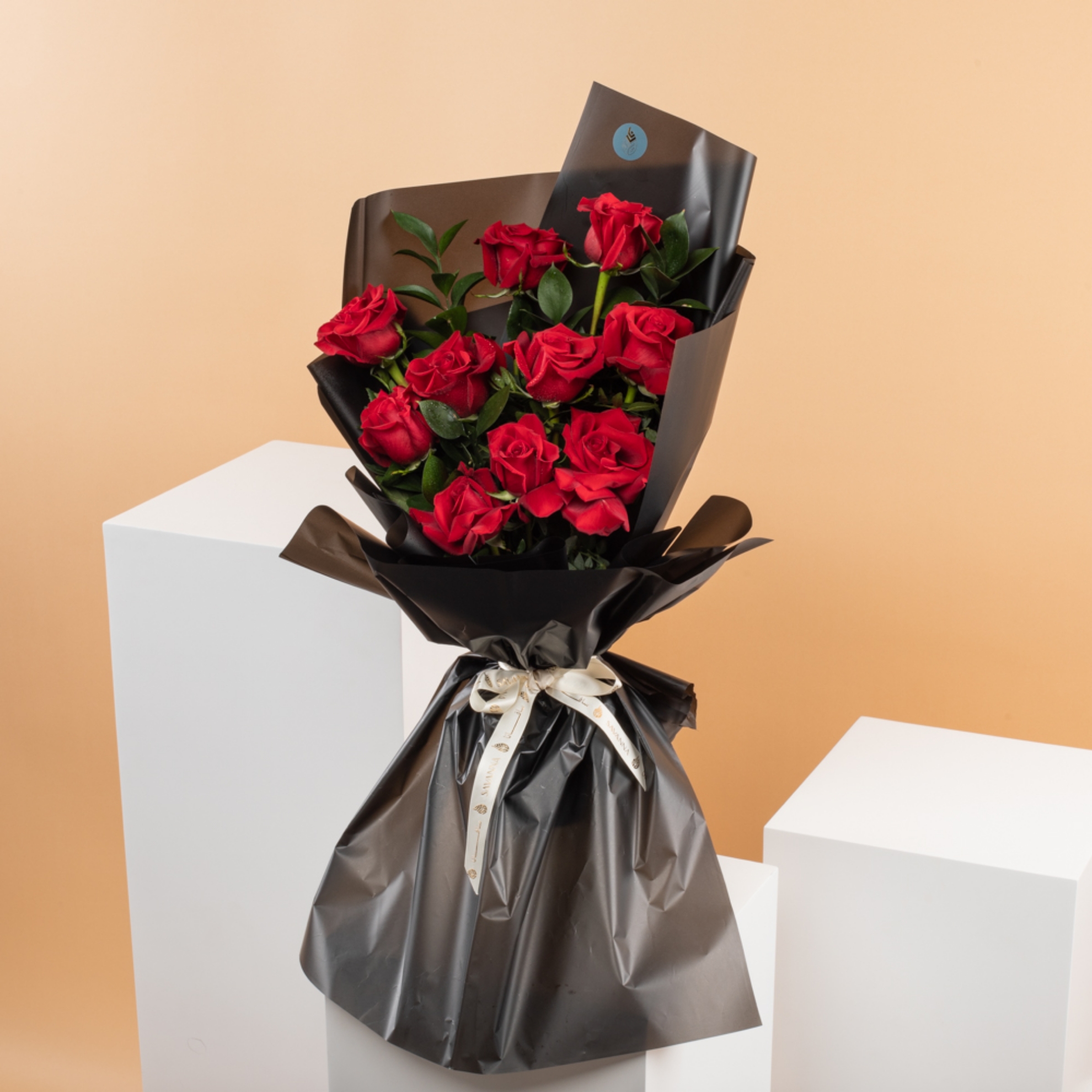 Picture of Red Rose  Hand Bouquet | 15 roses