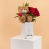 Picture of Savanna Flowers  Chocolate  Box  |  Brown Teddy Bear
