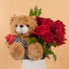 Picture of Savanna Flowers  Chocolate  Box  |  Brown Teddy Bear