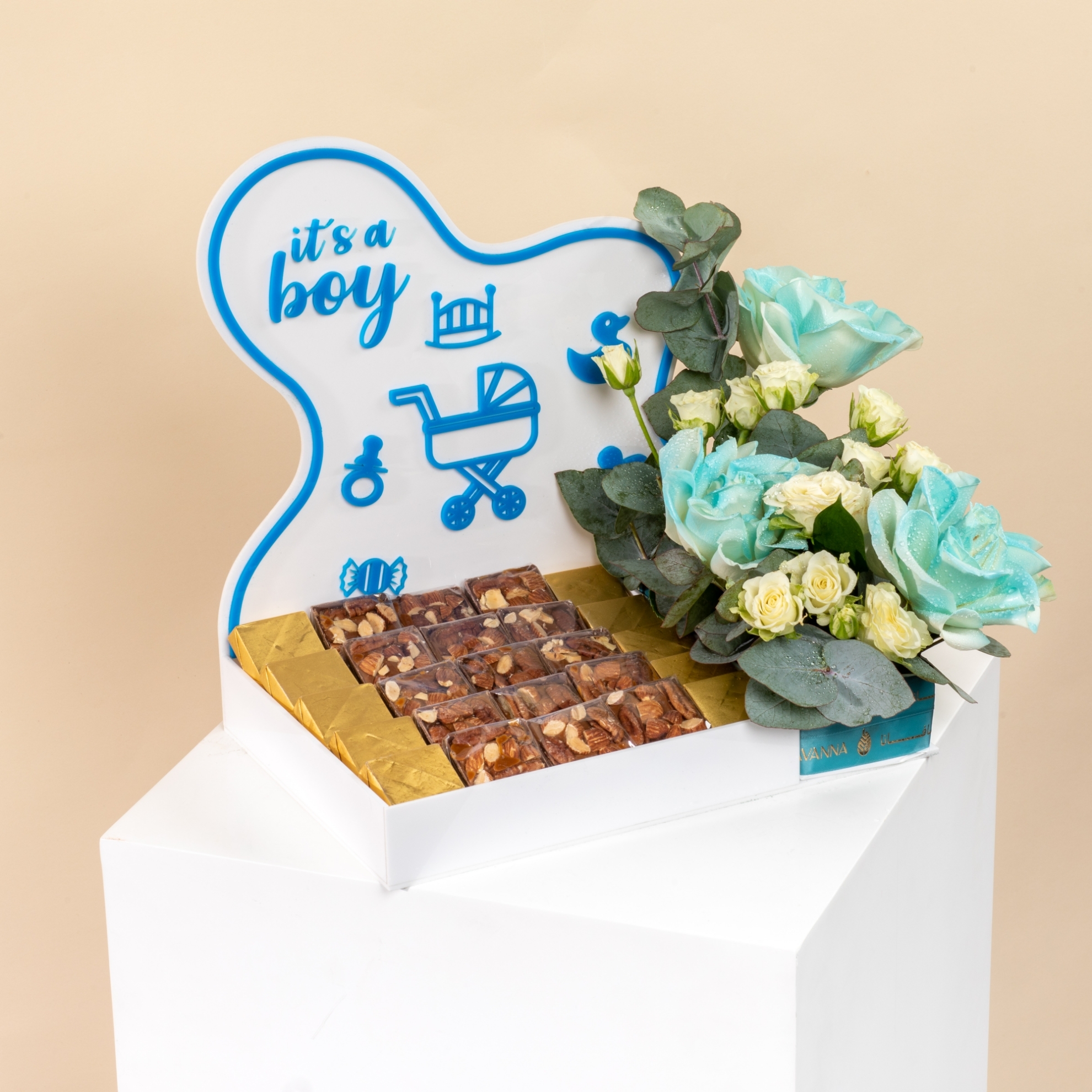 Picture of Its a Boy Chocolate Tray 25 Pcs