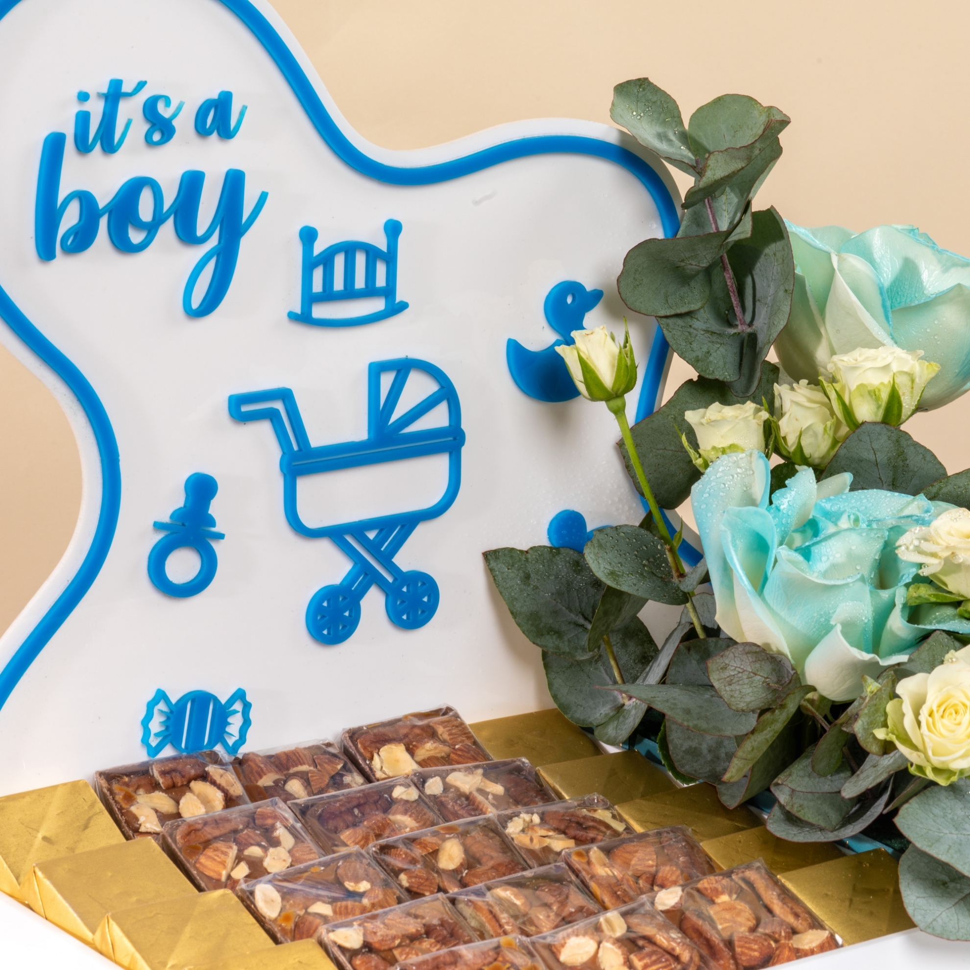 Picture of Its a Boy Chocolate Tray 25 Pcs