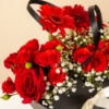 Picture of Black Flowers Bag | Graduation Balloon