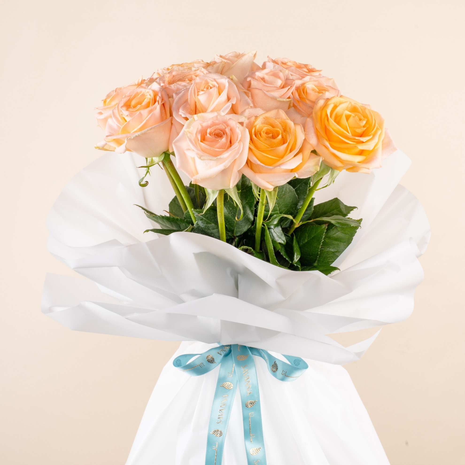 Picture of 12 Peach Roses