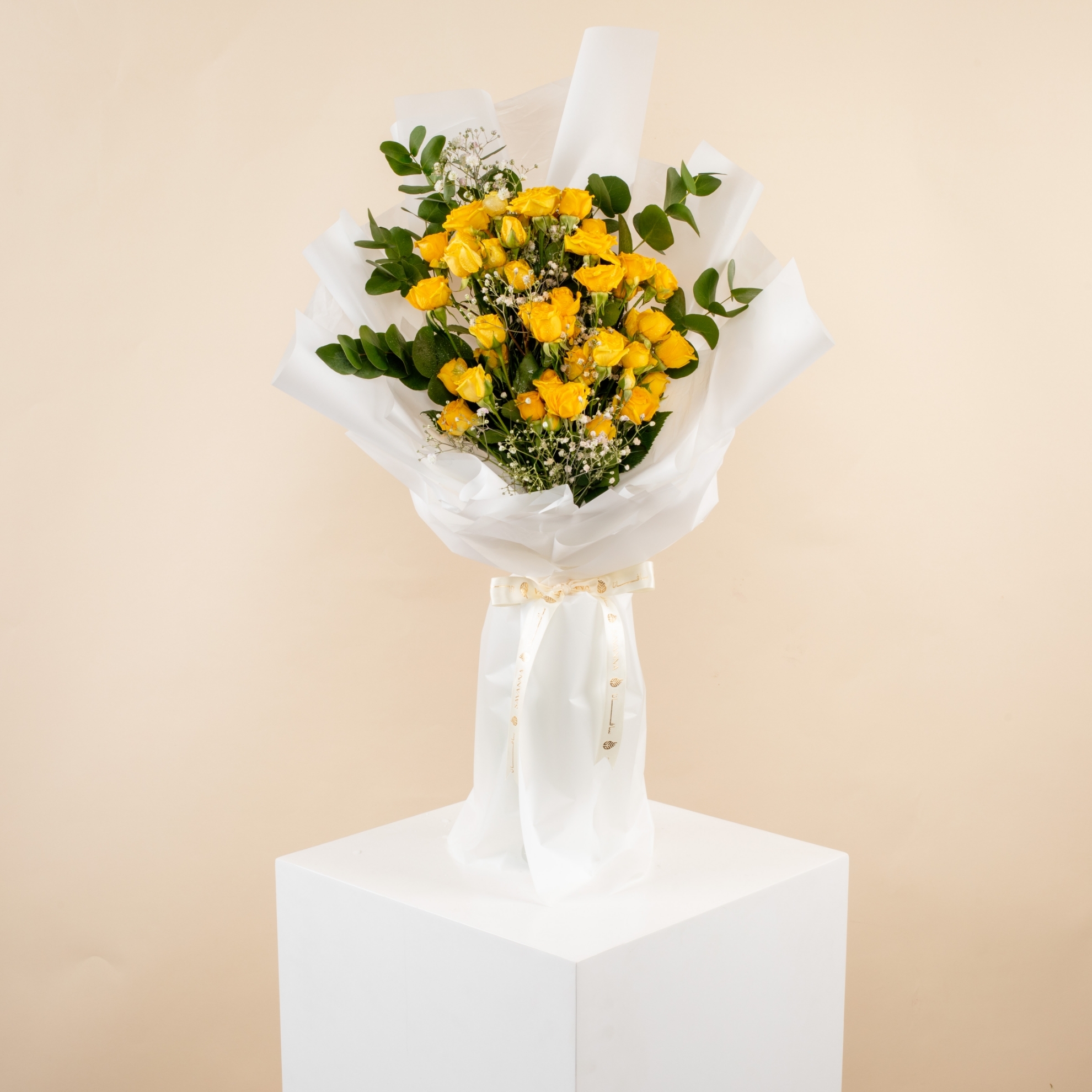 Picture of Baby Rose Yellow Hand Bouquet