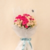 Picture of Savanna Hand Bouquet | Baby Rose Peach and Fuchsia
