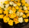 Picture of Baby Rose White and Yellow Hand Bouquet