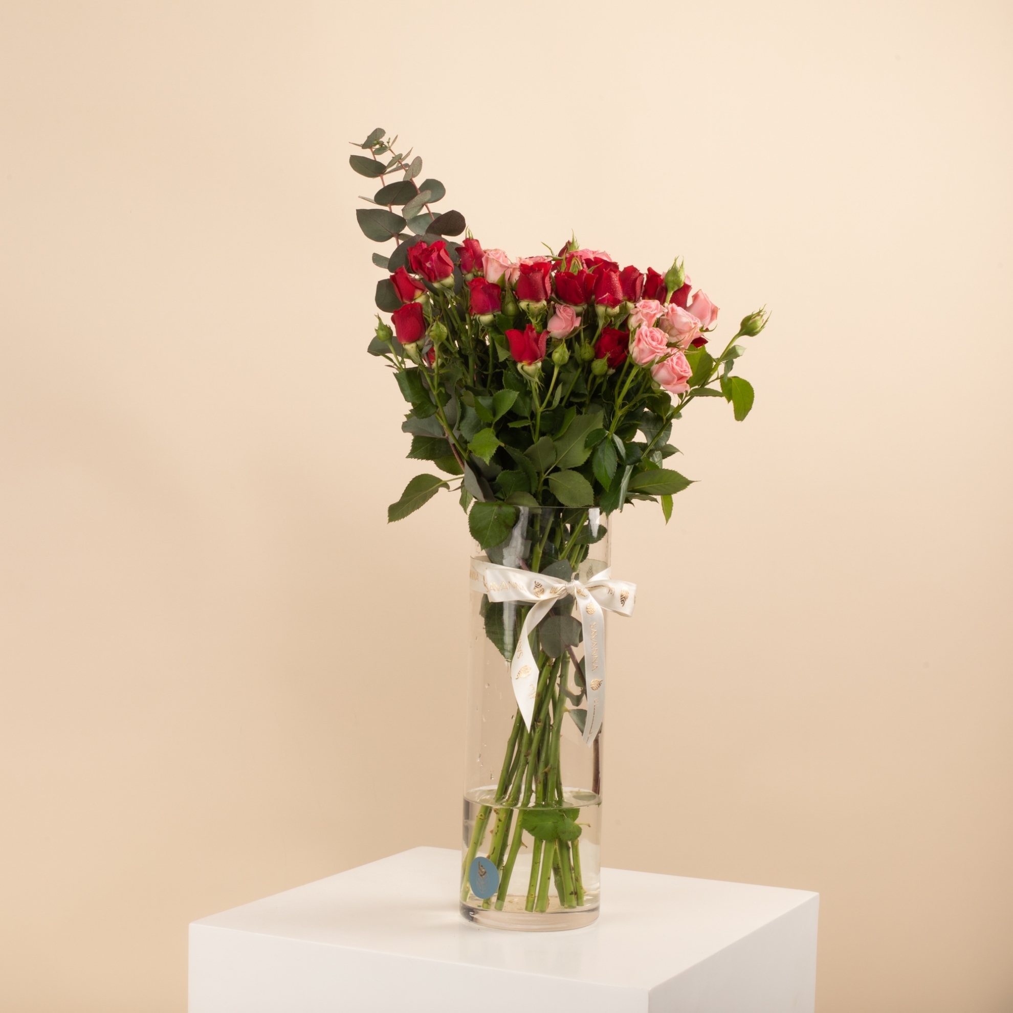 Picture of Savanna Flowers  Vase |baby Rose Red & Pink